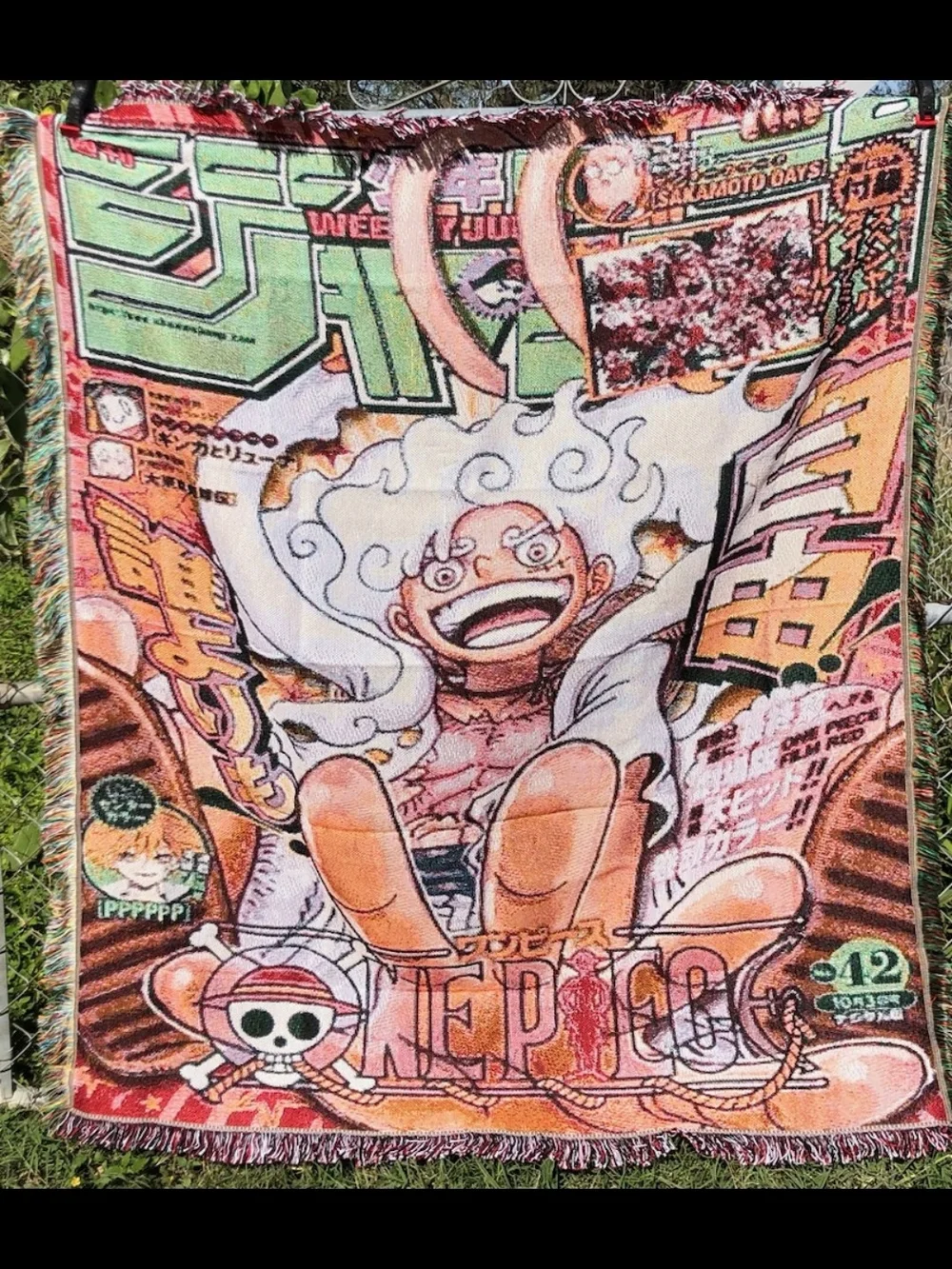 Anime One Piece Gear 5 Luffy Wall Tapestry Or Blanket